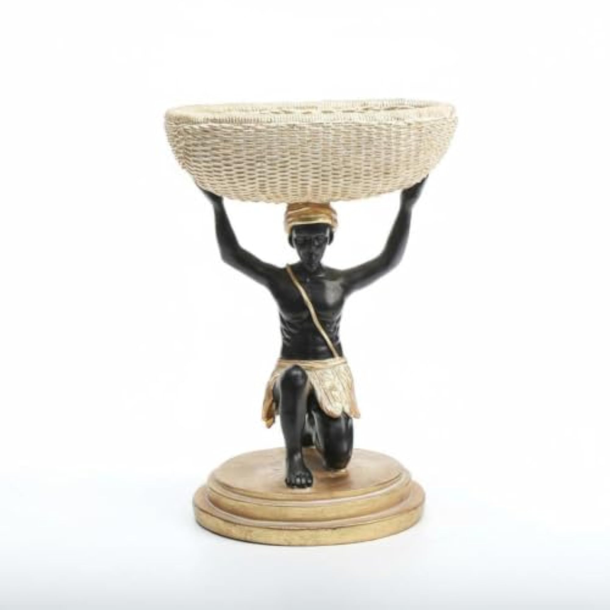 Tribal Figure Statue Tray for Artistic Decor